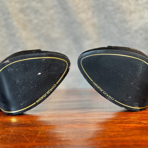 Charles Jourdan Paris black, patent leather stiletto heels. Size 9. - Picture 8 of 10